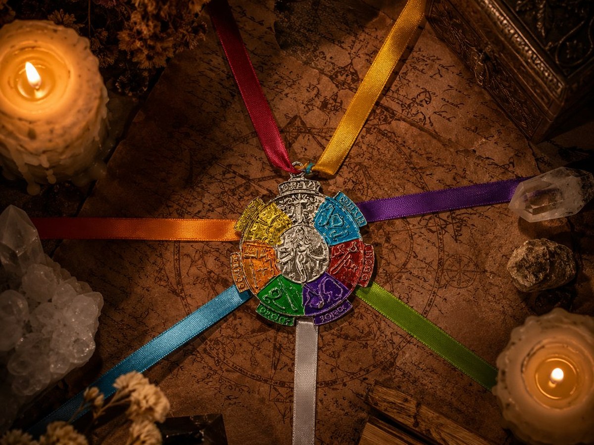 El relieve de las siete divinidades